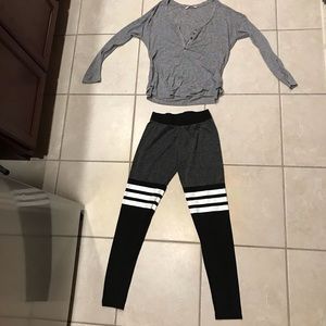 Leggings and top bundle🌻